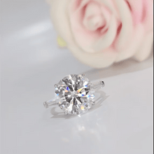 Load image into Gallery viewer, 14k White Gold 3.0CT F Color VS1 Round Diamond Ring