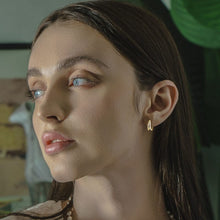 Load image into Gallery viewer, Moissanite Split Double Hoop Earrings