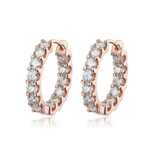 Load image into Gallery viewer, Moissanite Hoop Earrings 2.6 CT