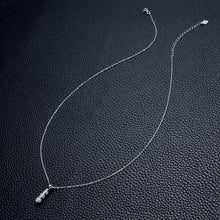 Load image into Gallery viewer, 3 Stones 0.6CT Moissanite Pendant Necklace