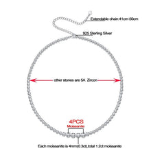 Load image into Gallery viewer, 1.2CT Moissanite Tennis Necklace