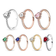 Load image into Gallery viewer, Silver Love Elevated Rings