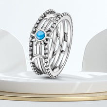 Load image into Gallery viewer, Silver Sun Star Moon Rings