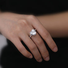Load image into Gallery viewer, Trendy Heart-Shaped Moissanite Ring in Sterling Silver - Fashionable Jewelry for Women