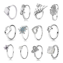 Load image into Gallery viewer, Trendy Silver Rings Charm Collection