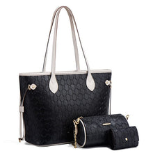 Load image into Gallery viewer, Trendy Box-shaped PU Tote Bag with Belt Decoration and Zipper Pocket
