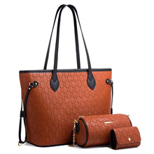 Load image into Gallery viewer, Trendy Box-shaped PU Tote Bag with Belt Decoration and Zipper Pocket
