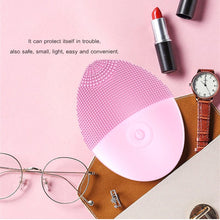 Load image into Gallery viewer, Silicone Facial Cleansing Brush Electric
