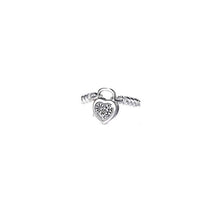 Load image into Gallery viewer, Silver Love Heart Locks Clasp Buckle Beads &amp; Charms Collection
