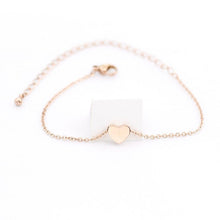 Load image into Gallery viewer, Dainty Peach Heart Bracelets
