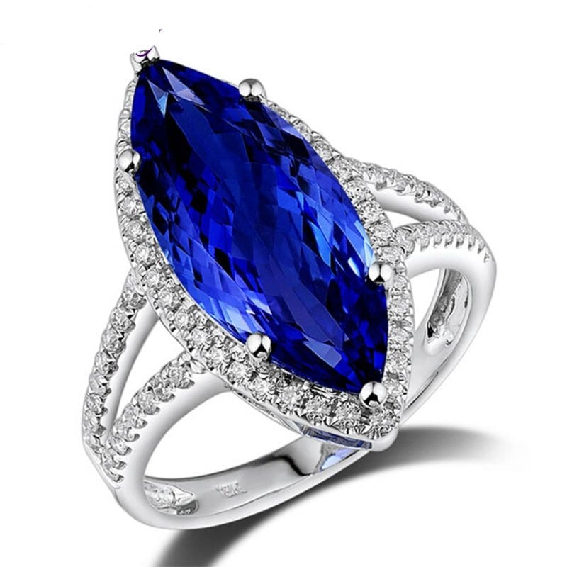 Ice Queen Moon Dimond Ring