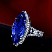 Load image into Gallery viewer, Ice Queen Moon Dimond Ring
