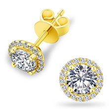 Load image into Gallery viewer, Silver Moissanite Earrings
