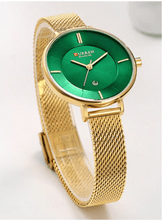 Load image into Gallery viewer, Golden Green Watch
