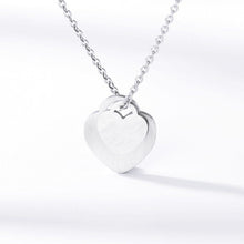 Load image into Gallery viewer, Simple Double Heart Necklaces
