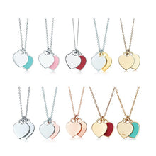 Load image into Gallery viewer, Double Love Heart Pendant Necklace
