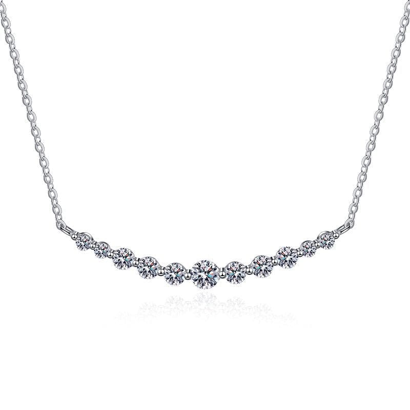 1.1ct Moissanite Necklace Sparkling Diamond