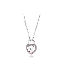 Load image into Gallery viewer, Silver Heart Lock Necklace Collection
