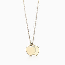 Load image into Gallery viewer, Double Love Heart Pendant Necklace
