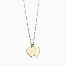 Load image into Gallery viewer, Double Love Heart Pendant Necklace
