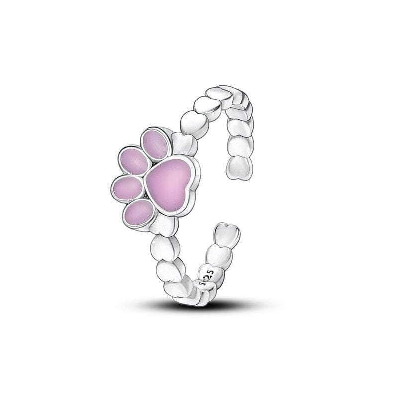 Cute Pink Claw Opening Rings