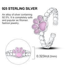 Load image into Gallery viewer, Cute Pink Claw Opening Rings
