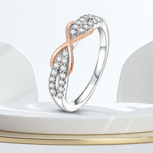 Load image into Gallery viewer, Ethereal Brilliance Sterling Silver Zircon Wedding Band
