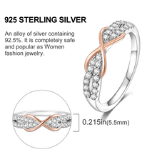 Load image into Gallery viewer, Ethereal Brilliance Sterling Silver Zircon Wedding Band
