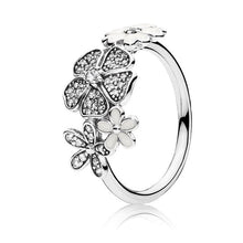 Load image into Gallery viewer, Luxury Silver Flower Ring Collection
