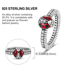 Load image into Gallery viewer, Whimsical Love Sterling Silver Animal Pattern Ring
