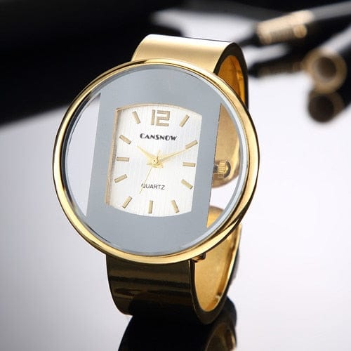 Dress Style Women's Quartz Watch - Stainless Steel Case and Band