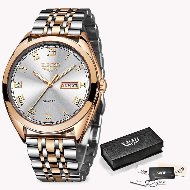 Fashionable and Versatile Women's Quartz Watch - Water Resistant with Multiple Features